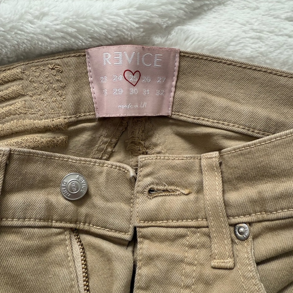 REVICE Tan Women's Boot Cut Jeans
